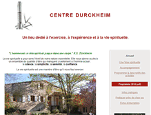Tablet Screenshot of centre-durckheim.com